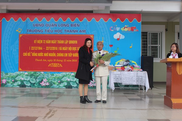Kỉ niệm 72 năm ngày thành lập quân đội nhân dân Việt Nam và ngày hội đọc sách của trường TH Thanh Am
